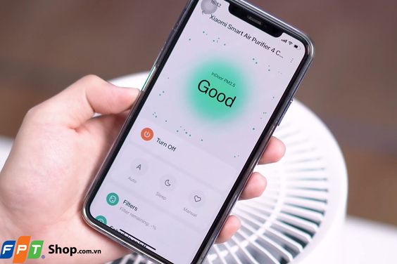 Máy lọc không khí Xiaomi AP 4 Compact hoạt động êm ái